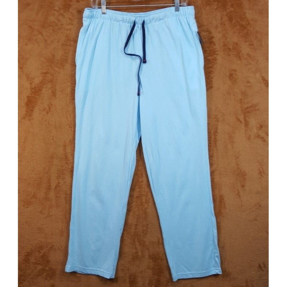CLUB ROOM Pajama Pants Mens XL Blue Straight Leg Drawstring Modal Blend